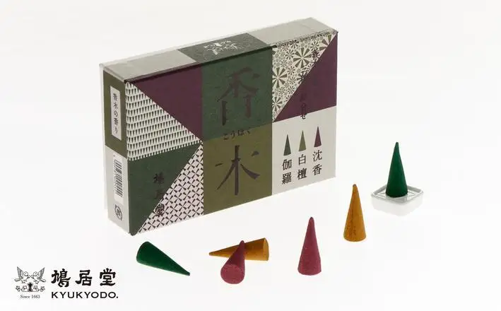 【鳩居堂】お香セット 香木の香り（コーン）