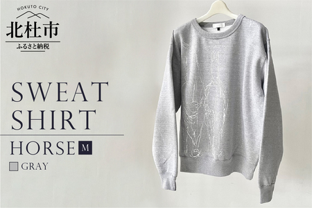 HORSE SWEATSHIRT【Mサイズ／GRAY】 [h125]