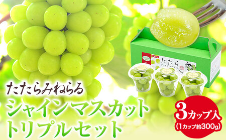 たたらみねらるシャインマスカットトリプルセット　マスカット