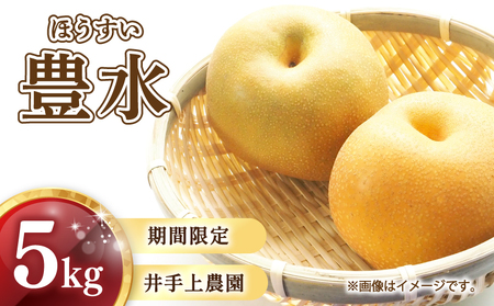 【2026年8月中旬頃から発送】 梨 5kg 豊水 梨 IDG