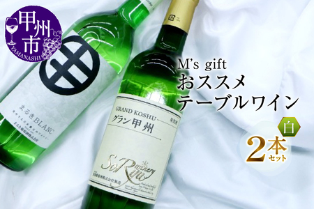 ワイン エムズギフトおススメテーブルワイン白2本セット（MG）B-695