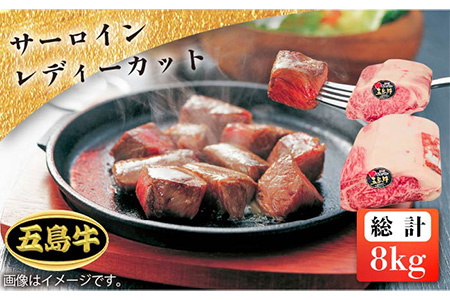 【日時指定必須】五島牛 サーロインレディーカット8kg 五島市/鬼岳牧場[PEK024] 国産牛 牛肉 ブランド牛 セット