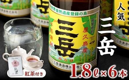 焼酎一升瓶 三岳6本+紅茶セットプラケース | 焼酎