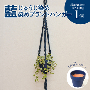 じゅうじ染め(藍染め)プラントハンガー_K17_0008_3