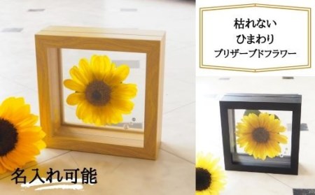 名入れ可 プリザーブドフラワー 向日葵 ひまわり フラワーギフト