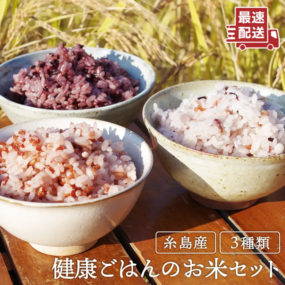 赤米 ・ 黒米 ・ 雑穀米 健康 ごはん の お米 セット 糸島 / 二丈赤米産直センター 古代米 米 [ABB009] ランキング 上位 人気 おすすめ