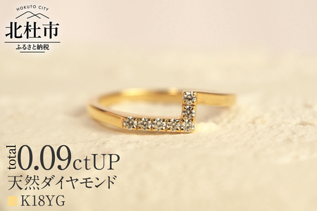 K18 天然ダイヤモンド　WING rest リング【K18YG】 リング 指輪 ダイヤ アクセサリー ジュエリー レディースイエローゴールド YG K18 天然ダイヤモンド 鑑別書付 保証書付 ジュエリーケース付 ギフト プレゼント 贈り物 [h170]