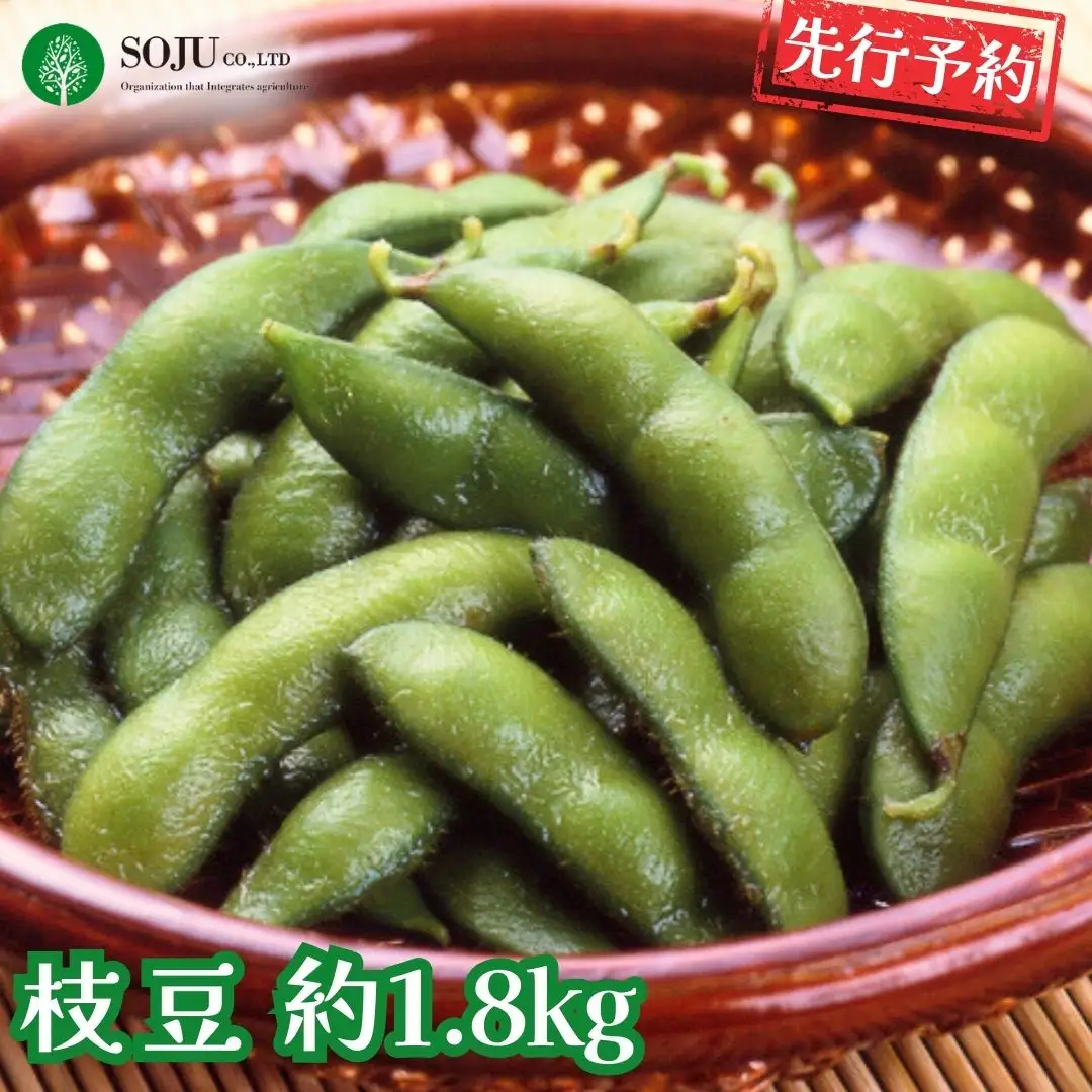 先行予約 枝豆 約1.8kg 令和8年度 新潟県 枝豆 [三条果樹専門家集団]