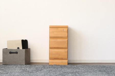 大川家具 チェスト ミニ 幅30cm 引出し 3段 サイド 収納 ナチュラル