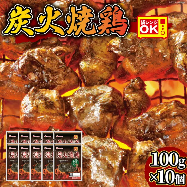 日本ハム 炭火焼 鶏 塩コショウ味 100g × 10個 [日本ハムマーケティング 宮崎県 日向市 452060946]