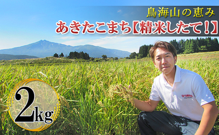【新米先行予約 11月以降順次発送予定】 鳥海山の恵み！秋田県産 あきたこまち ひの米 2kg（精米） 【令和8年度産 白米 秋田 にかほ】