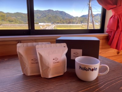 自家焙煎スペシャルティコーヒー100g×2種 伊万里焼マグカップ 141-A032