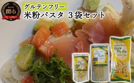 グルテンフリー ライスパスタ3袋セット 米粉パスタ