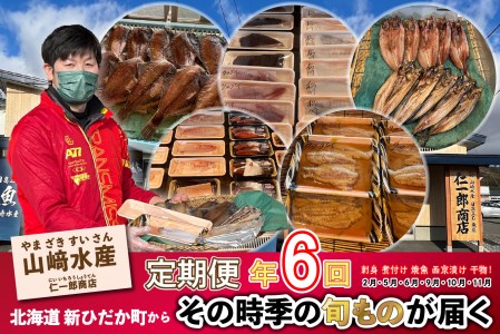 ＜定期便6回＞北海道産 旬の魚介 4~5種 お楽しみ定期便