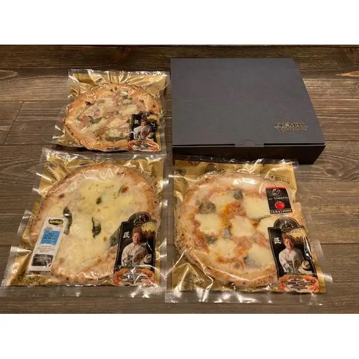世界チャンピオンのお店　100％手焼き　冷凍ナポリピッツァ　3枚セット
