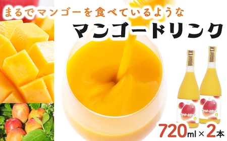 まるでマンゴーをたべているような！マンゴードリンク(720ml×2本）_K021-018
