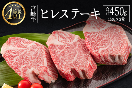 ヒレステーキ 450g 肉 4等級 畜産農家応援 E160-2510-90