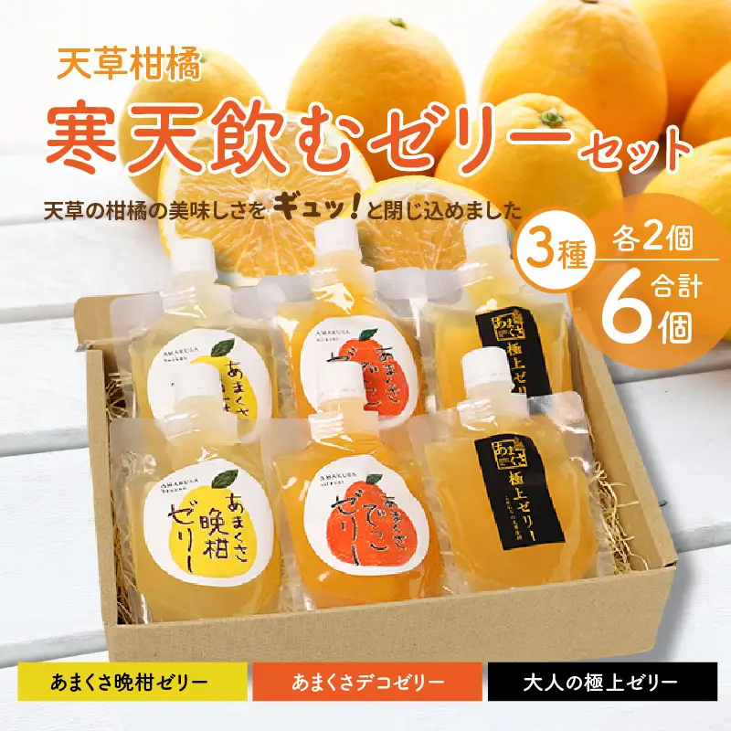 S024-004A_天草柑橘　寒天飲むゼリーセット