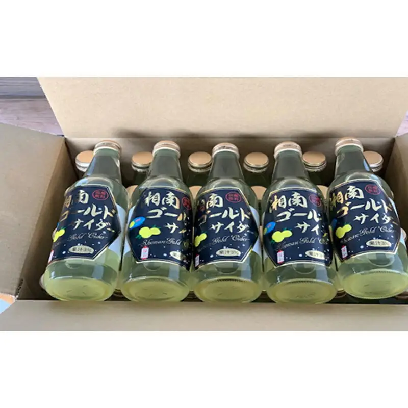 湘南ゴールドサイダー 340mlｘ24本【飲料 ドリンク ジュース サイダー　オレンジサイダー オレンジ 炭酸 自宅用 贈答品 贈答用 ギフト お取り寄せ お中元 お歳暮 贈り物 プレゼント 神奈川県 小田原市 】