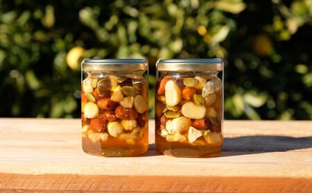 はちみつ 国産 天然 純はちみつ ナッツ＆ハニー 150g×2本 ハチミツ 蜂蜜 ハニーベル 