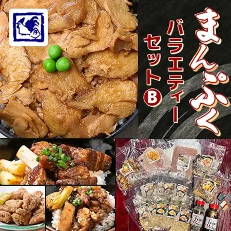 【鶏の伊藤】まんぷくバラエティーセット B (鶏めし丼 5人前 焼き鳥丼 角煮丼 ザンギ など)_惣菜・加工品 レトルト    肉  豚肉   肉 唐揚げ 鶏肉 からあげ カラアゲ  肉  鶏肉 _【配送不可地域：離島】【1146931】