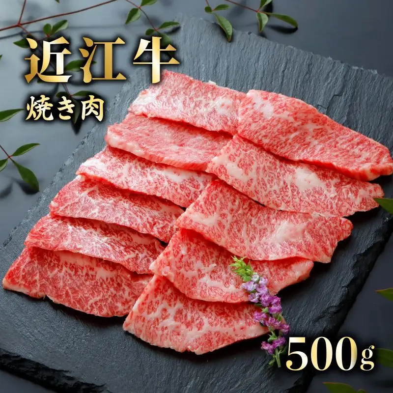 近江牛焼肉500g《近江牛A5ランクメス牛一頭買いみのや》焼肉 焼き肉 牛 牛肉 焼肉牛肉 焼き肉用牛肉 近江牛焼肉 和牛焼肉　黒毛和牛焼肉 冷凍