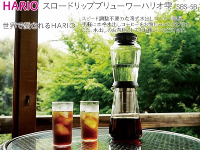 HARIO 点滴式水出しコーヒー器具「スロードリップブリューワーハリオ 雫」［SBS-5B］｜HARIO ハリオ_BE40