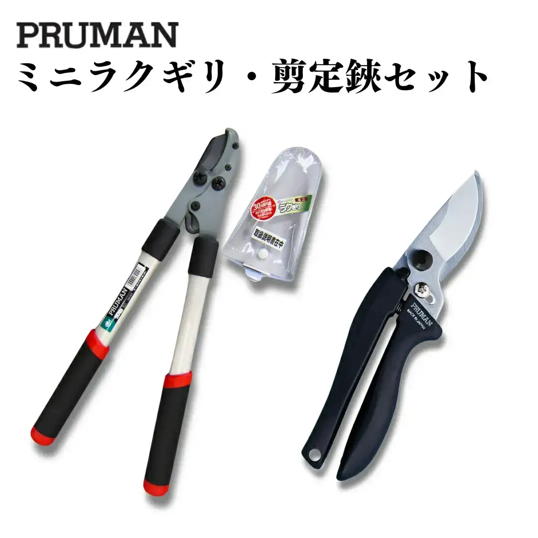 本鍛造剪定鋏 ミニラクギリ・剪定鋏セット [五十嵐刃物]  燕三条製 盆栽 プロ仕様 園芸