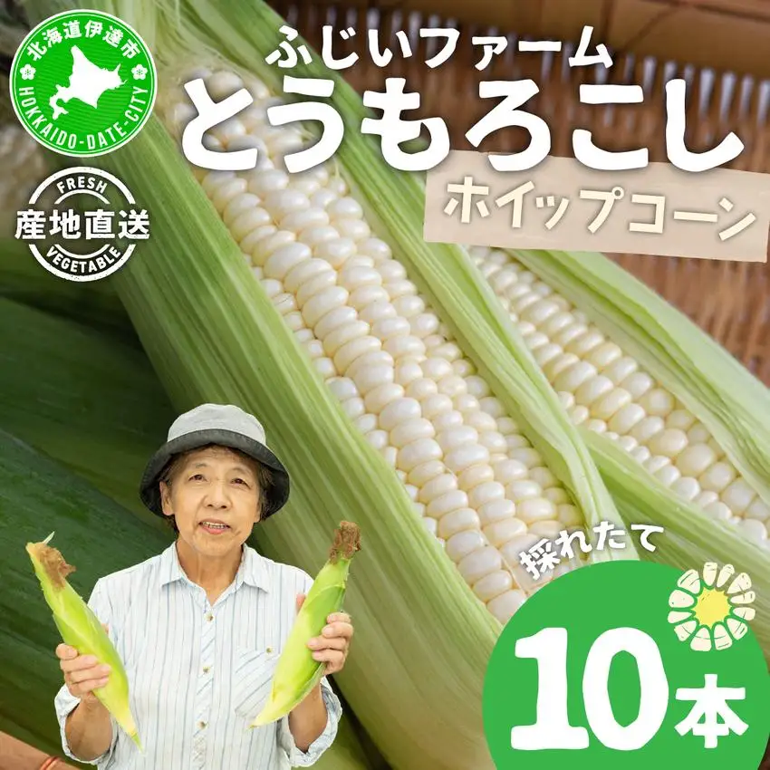＜先行予約＞北海道産 とうもろこし(ホイップコーン) Lサイズ 10本 【55250483】