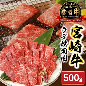 宮崎牛ウデ焼肉用500g N0147-YA772