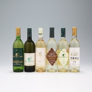 食の都庄内 月山ワイン 白ワイン 6本セット 750ml 720ml 白 辛口 やや辛口 ワイン 果実酒 ブドウ ぶどう 葡萄 山形