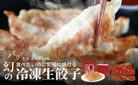 堀久餃子本舗冷凍生餃子5箱パック 幻の餃子 生餃子  バームクーヘン豚 藏尾ポーク BH-0005