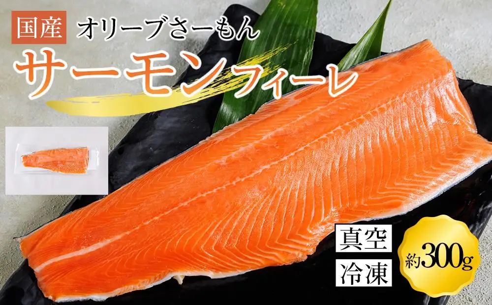 サーモン 冷凍 フィーレ 300g 生食用 産地直送 小分け サケ 鮭【切り身 生食 お刺し身 刺身 カルパッチョ レアステーキ 国産 香川県 讃岐 さぬき】