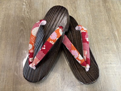 下駄 桐下駄 右近下駄 焼桐女右近 23.5～24.5cm 伝統工芸 女物