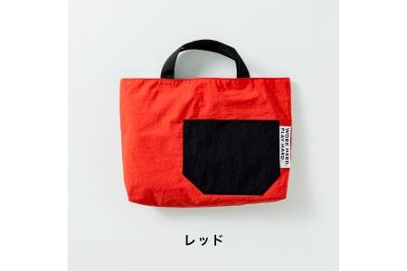 KITOKITO 撥水ナイロンレッスンバッグ【M／レッド】大人が持ってもおしゃれなシンプルデザイン 男の子にも女の子にも トートバッグ LBM_RD [0328]
