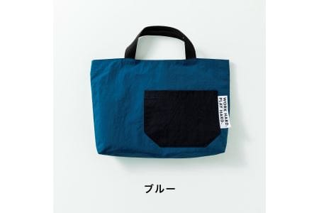 KITOKITO 撥水ナイロンレッスンバッグ【M／ブルー】大人が持ってもおしゃれなシンプルデザイン 男の子にも女の子にも トートバッグ LBM_BL [0332]