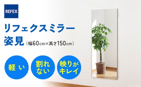 リフェクスミラー姿見 (フィルムミラー) RM-5-SG (幅60cm×高さ150cm×厚み2cm) [0235]