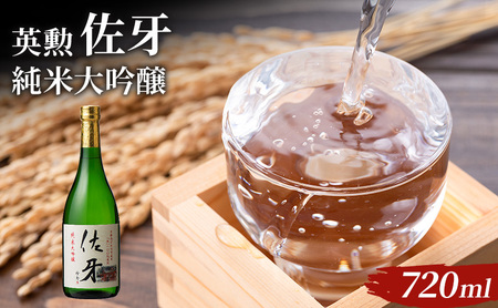 英勲 佐牙 純米大吟醸 720ml 京田辺市産 祝 100%使用 精米歩合40% 日本酒 齊藤酒造 ふるさと納税限定 フルーティー 伏見 地酒 清酒 ギフト 贈答 贈り物 高級酒 贅沢 華やか 化粧箱 プレゼント お祝い 内祝い 父の日 母の日 敬老の日 記念日 京都府京田辺市
