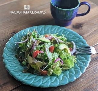 NAOKO HATA CERAMICS　リムが美しい日常が華やぐプレート　b_63