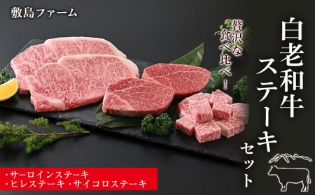 白老和牛ステーキセット《敷島ファーム》