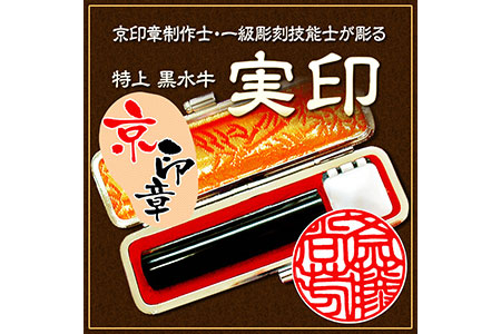 印鑑 特上黒水牛 16.5ミリ丸 御実印 印鑑ケース付 はんこ