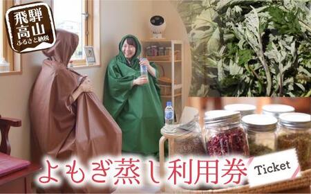 よもぎ蒸し体験 チケット 健康 美容 デトックス 体験 サロン Mantap 飛騨高山 国産 よもぎ 天然よもぎ  JG002