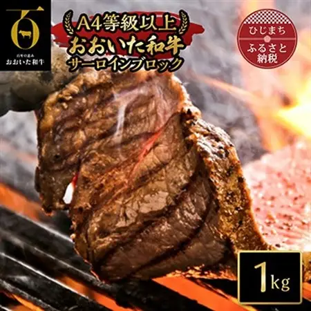 おおいた和牛サーロインブロック【1kg】(日出町)_牛肉  肉  和牛  おおいた和牛  国産牛  霜降り  お肉  ブロック肉_【配送不可地域：離島】【1293072】