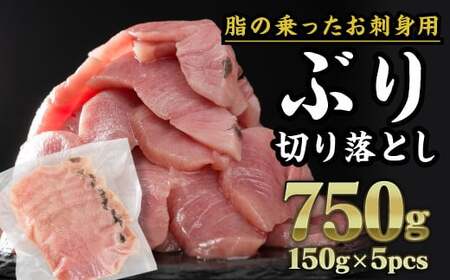 3ヶ月以内にお届け 鰤切り落し 750g（150g × 5パック）ﾌﾞﾘﾌﾞﾘﾌﾞﾘﾌﾞﾘﾌﾞﾘ  OB-32