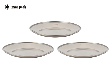 スノーピーク SPテーブルウェア プレート L 3枚セットTW-034 バーベキュー 防災グッズ