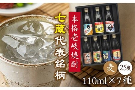 麦焼酎 お酒 飲み比べ 壱岐紀行 25度 七蔵セット 《壱岐市》【天下御免】[JDB044]焼酎 むぎ焼酎 お酒 飲み比べ 11000 11000円 のし ギフト