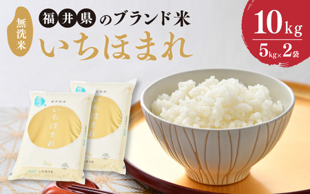 【令和7年産】 福井県のブランド米 いちほまれ 無洗米 10kg （5kg × 2袋）【 無洗米 人気 品種 ブランド米 特A 】 [C-6112]