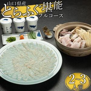 【着日指定可】山口県産とらふぐ堪能フルコース（２～３人前）【配達不可地域有】
