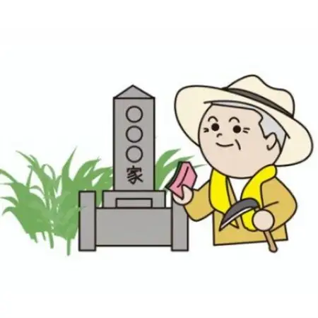 【1区画】お墓清掃(除草含む。)及びお墓参り代行サービス(墓花入れ替え含む。)_ 地域サービス  _【1242755】