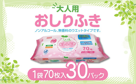 LD-213 大人用 おしりふき(70枚)×30パック